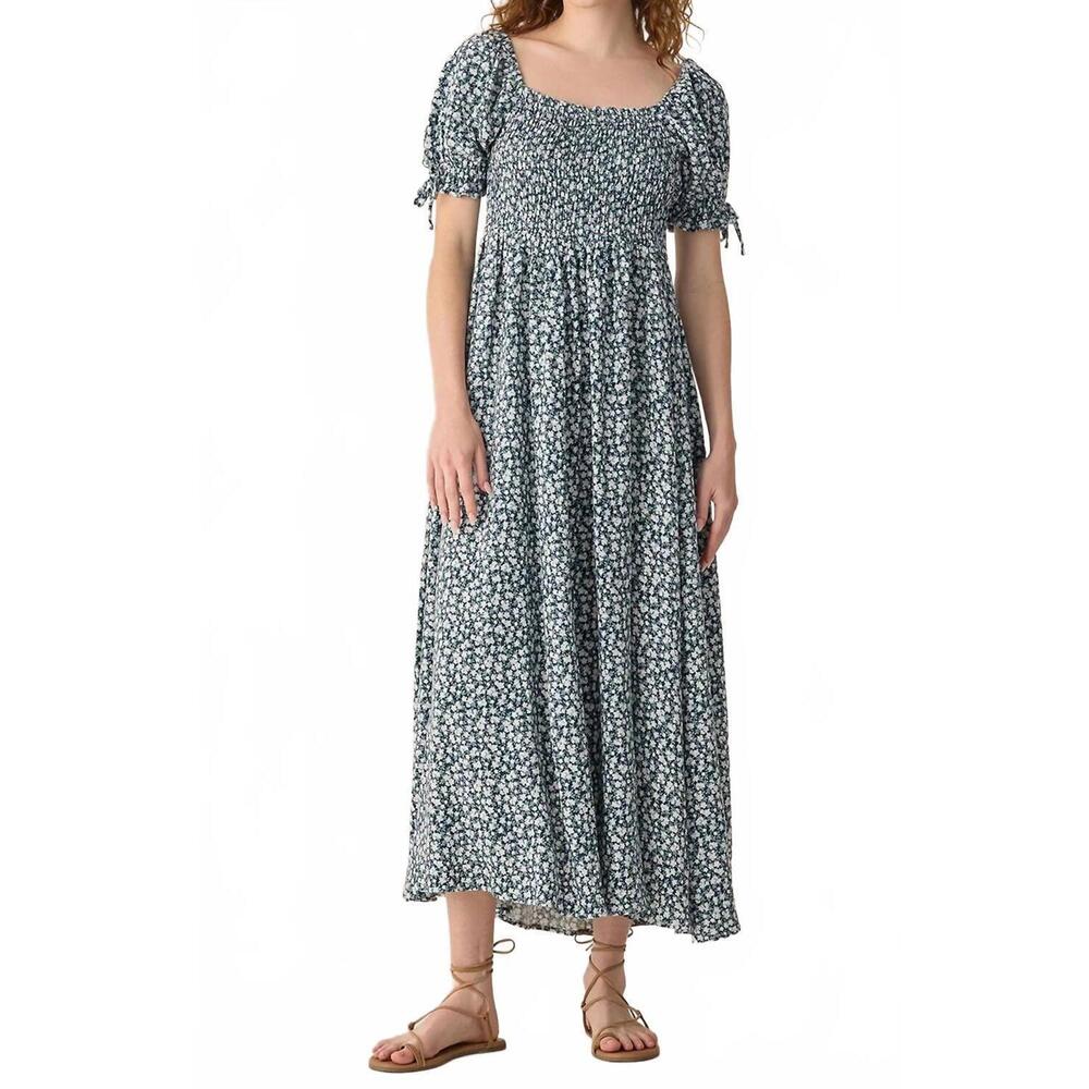 NEW RYLEE + CRU dallas dress in navy floral